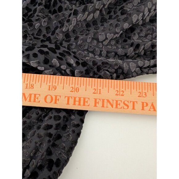 NEW Torrid Mesh Flocked Skater Peasant Dress Womens Size 3X Black 3/4 Sleeves - Picture 13 of 14